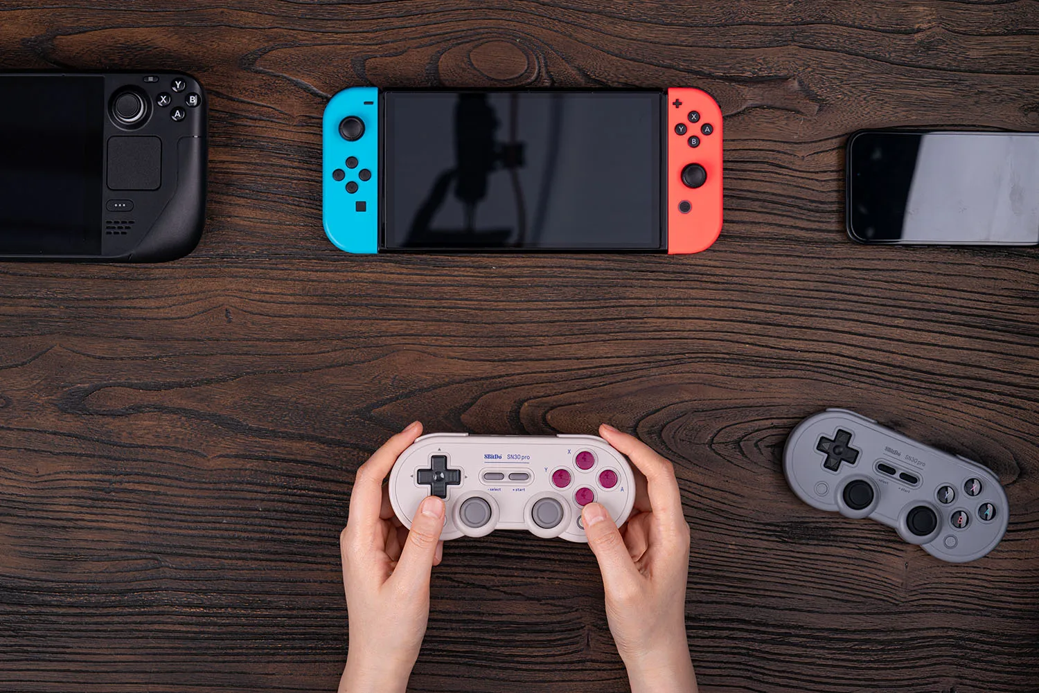 8Bitdo SN30 Pro وحدة تحكم بلوتوث مع عصا تحكم بتأثير القاعة لنينتندو سويتش MacOS Raspberry Pi Android PC Steam #6