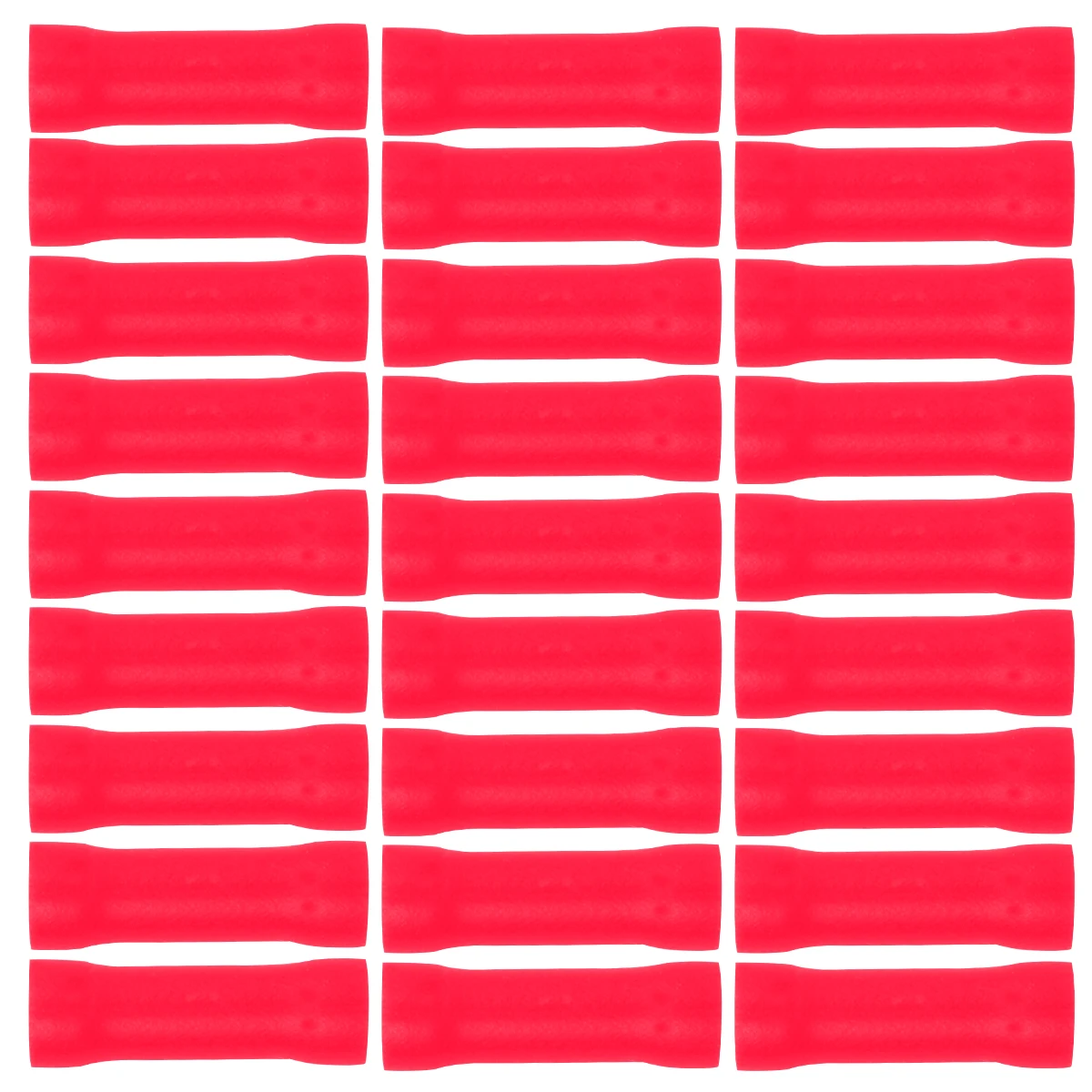 

100Pcs Copper Conductor Butt Splice Insulated Crimp Connectors Structure Electrical 22-16awg Wire Terminal