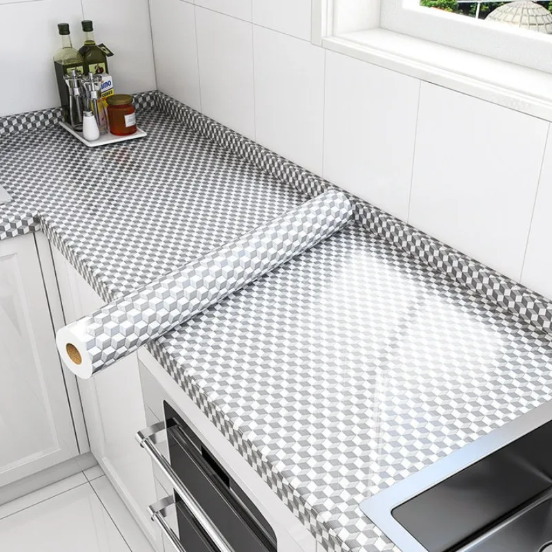Waterproof Stickers for Kitchen Sinks and Aluminum Foil for Kitchen Cabinets, Convenient and Easy To Maintain
