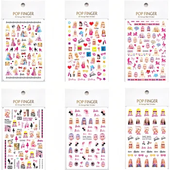 Miniso nové kreslené samolepky na nehty Harry Potter Anime Snoopy samolepka roztomilé samolepky Pokémon na nehty nalepovací nehty samolepka Barbie 12 nejlepší prodej Samolepka na nehty s motivem Harryho Pottera - №2