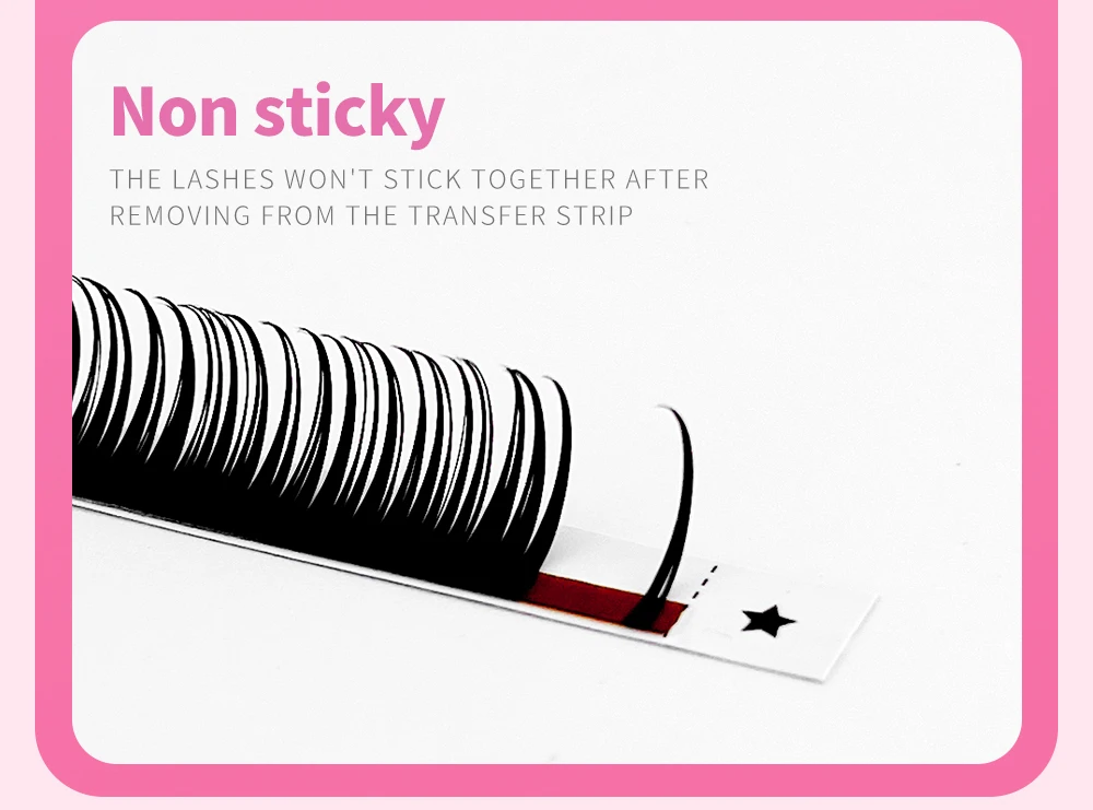 ABONNIE 0.03 0.05 0.07 Wet Eyelash Extension Manga Wispy Cosplay Type Spikes Lashes Extensions Volume Premade Fans Lashes – Detail 6