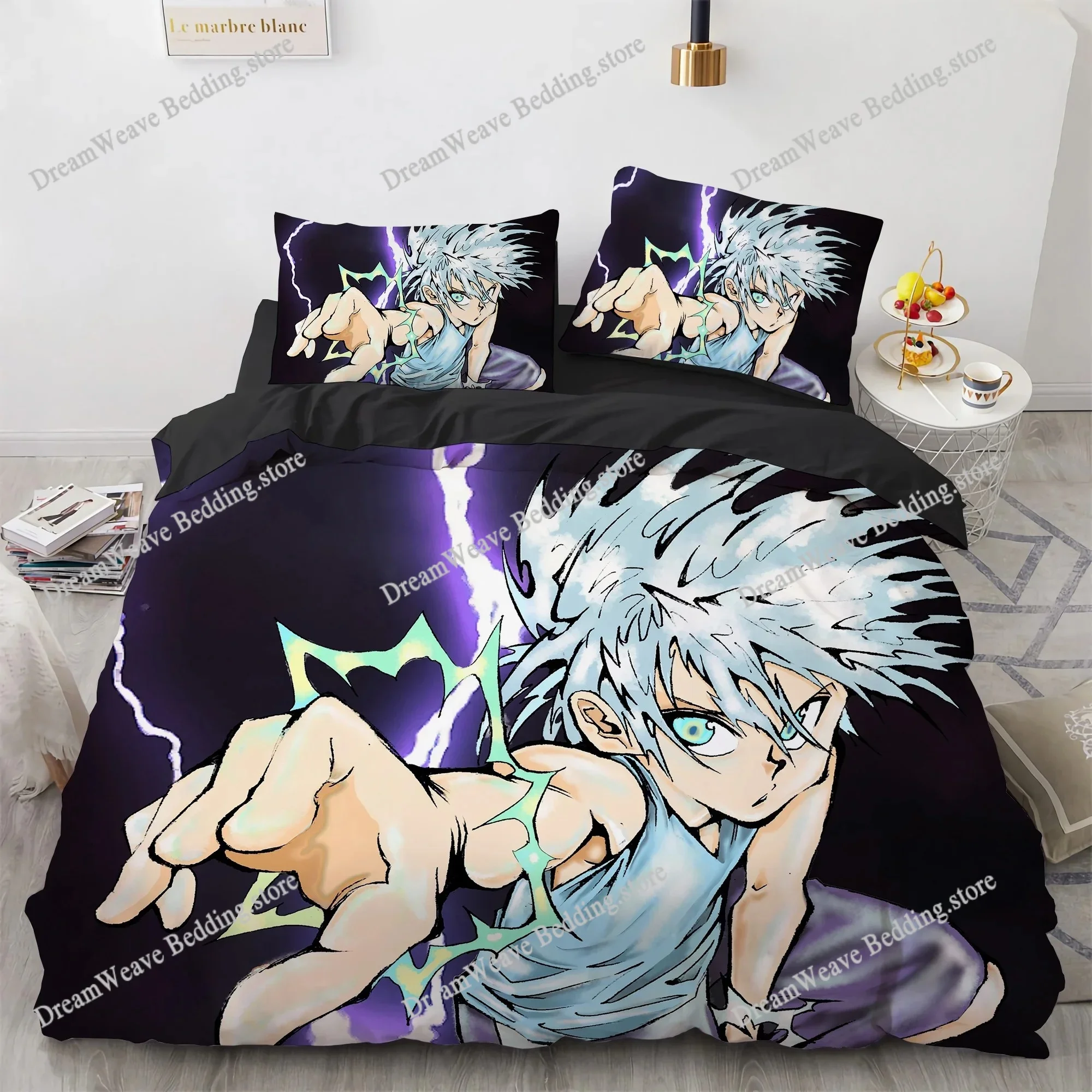 

3D Print Fashion Anime Hunter X Hunter Bedding Set Boys Girls Twin Queen Full Size Duvet Cover Pillowcase Bed Adult Bedroom963