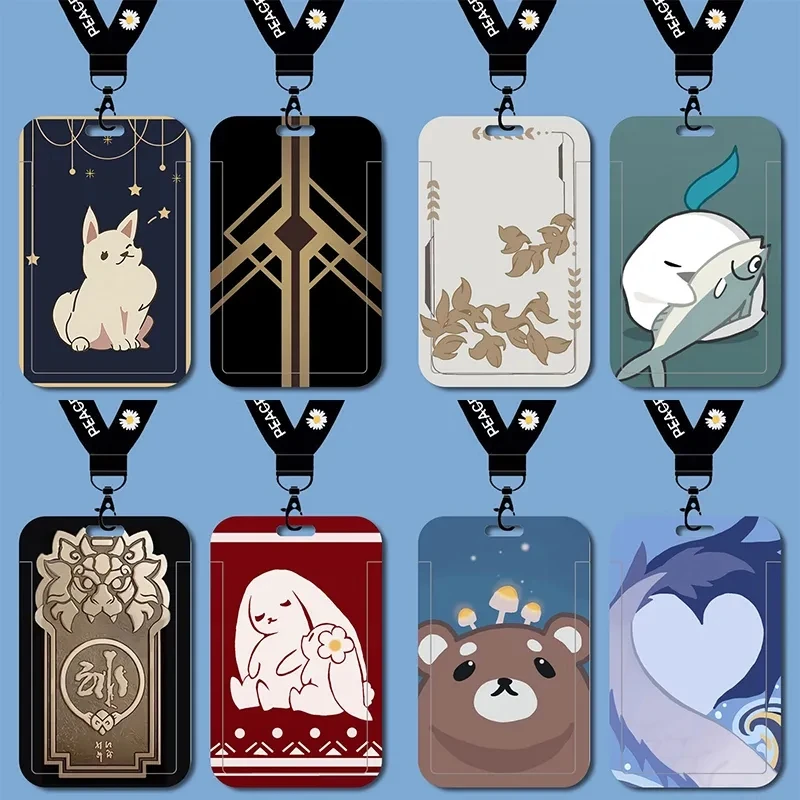 Honkai:Star Rail Exclusive Phone Case Pattern Student Card Cover Set Bus Card Access Card Holder Retractable Protective Sleeve