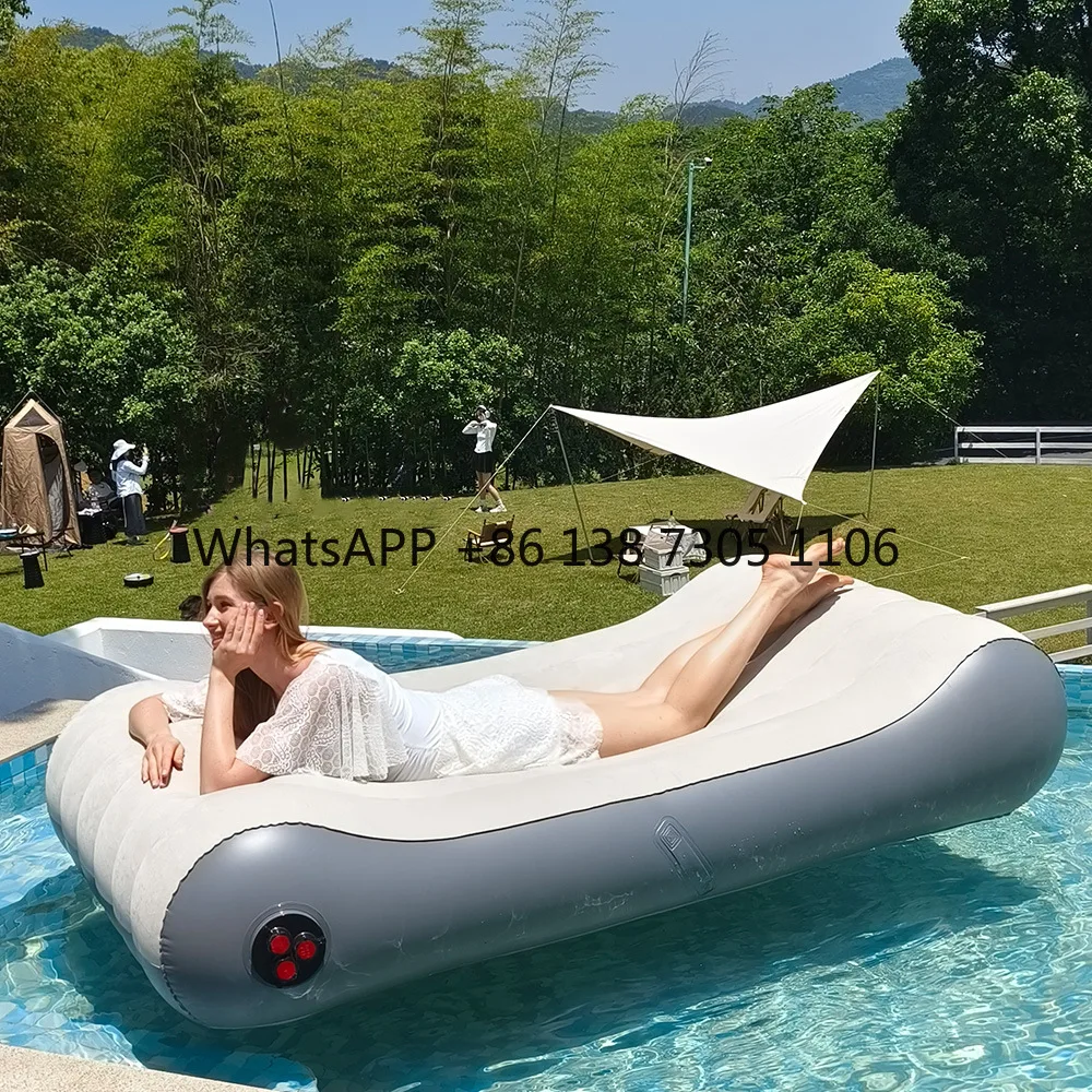 

Outdoor creative automatic inflatable beach camping sofa thickened couple balcony sofa SPA sun bath new bed