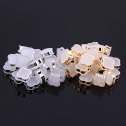 10-20pcs Flower-shaped Soft Silicone Ear Stoppers Copper Ring Ear Plugs For Jewelry Making DIY Earring Accessories