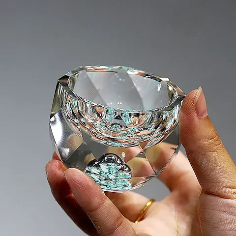 다이아몬드 커팅 크리스탈 양주 안경, 보드카 샷 글라스, 와인 잔, 위스키 글라스, 증류주 소주 브랜디 찻잔, 50ml