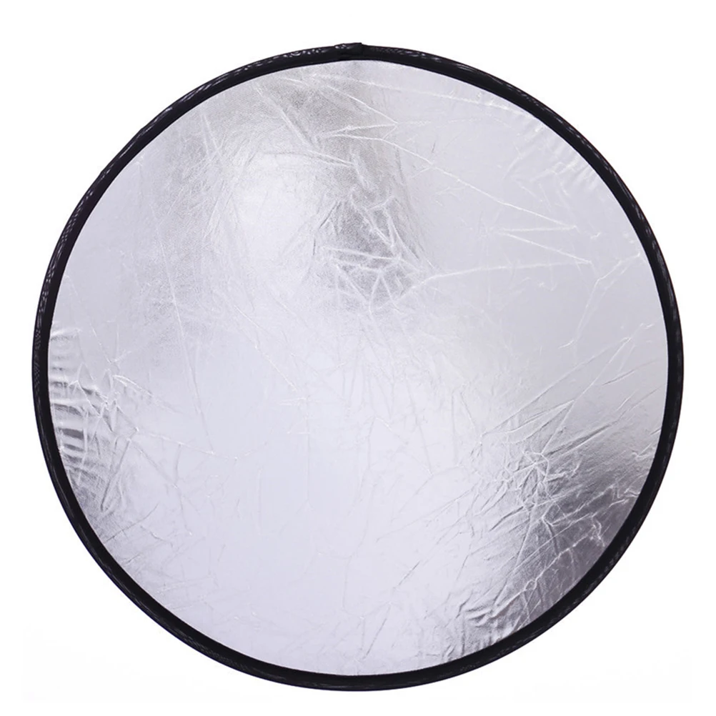 

Foldable Reflector Light Diffuser Panel Mini Reflectors Accessories 2in1 Gold Silver Round Shape Portable Storage Still Life