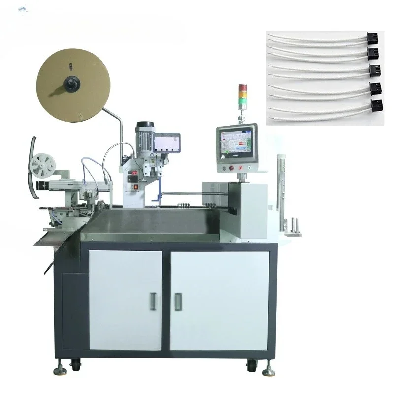EW-8140 Automatic Wire Terminal Crimping Machine Head Crimping Housing Inserting And Tinning Machine