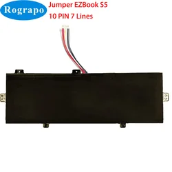 New 7.4V 5000mAh U3285131P-2S1P Laptop Notebook Battery For Jumper EZBook S5 With 5 Wire Plug