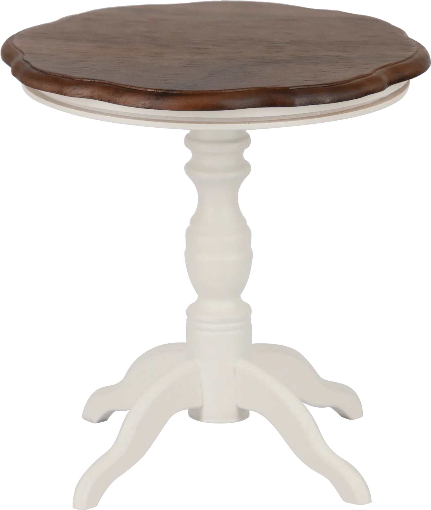 1/6 Puppenhaus Miniaturspielzeug Vintage blumenförmiger kleiner runder Tisch Couchtisch