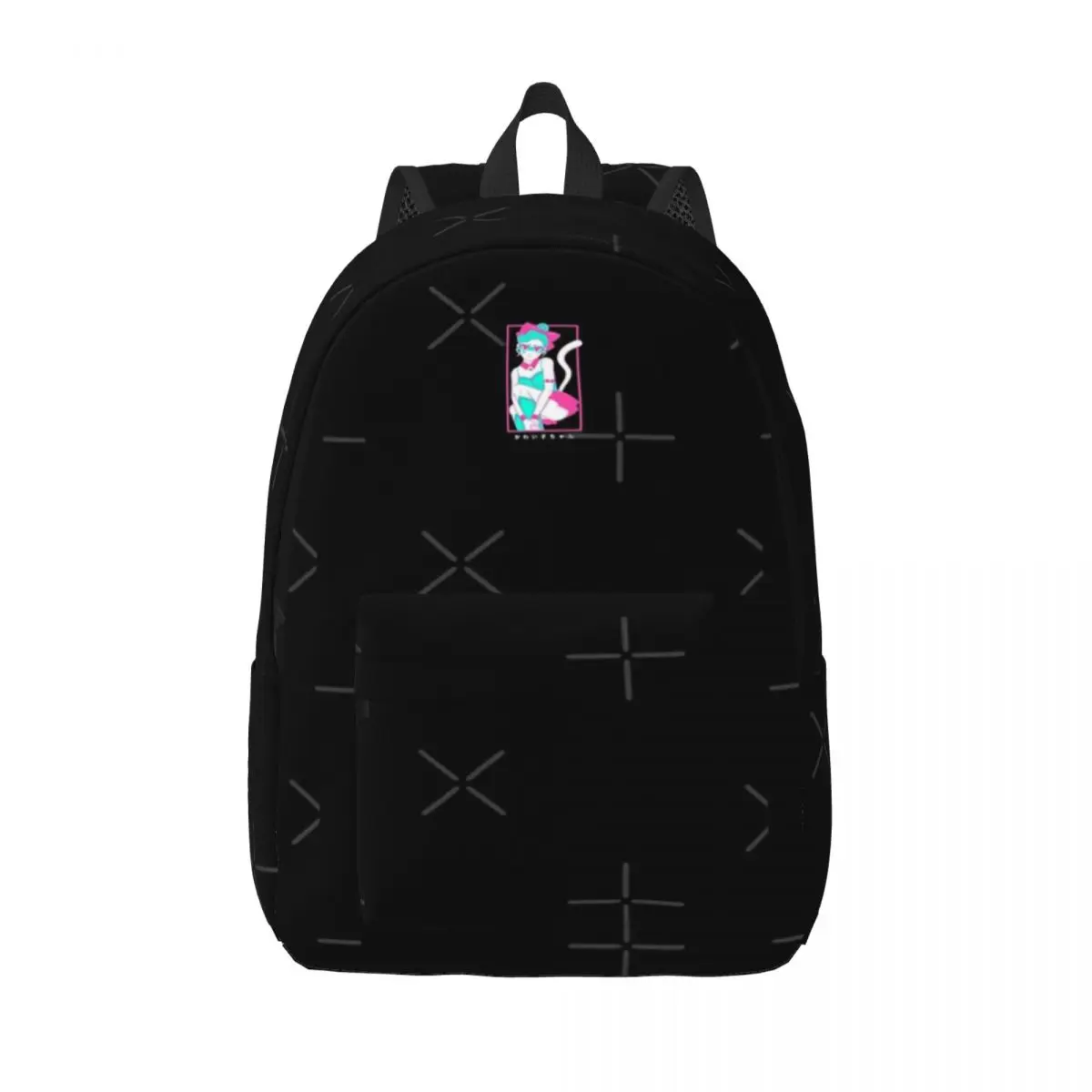 

Anime Girl - Cute Anime Cat Girl Simple and Stylish Backpack Canvas Backpack Student
