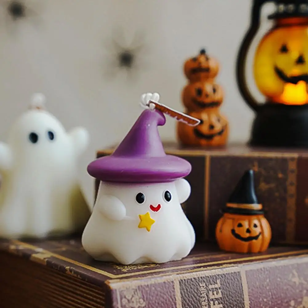 Halloween Candles Ghost Aroma Atmosphere Gift, Creative Styling Fragrance Handmade Wax R3X2
