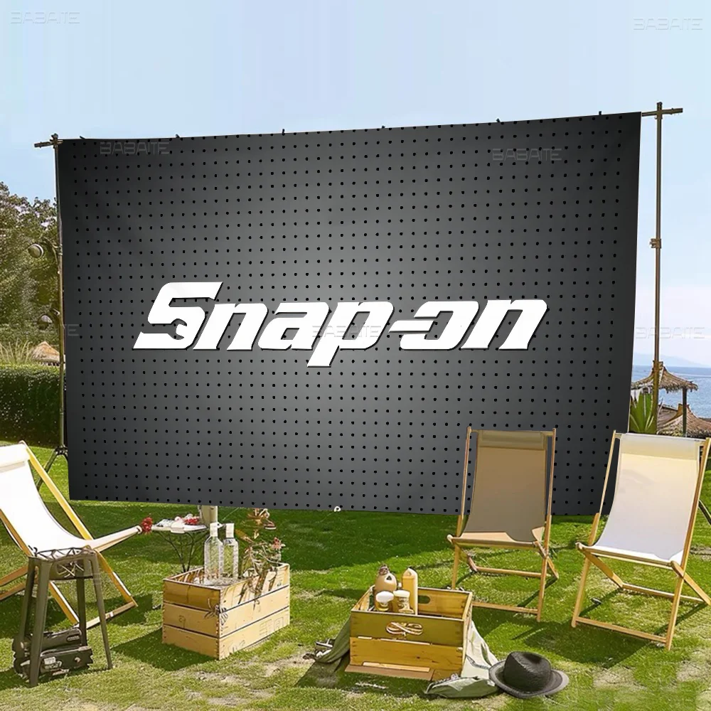 S-Snap On Logo Retro Flags Multiple Choice Living Studio Booth Interior Decoration Banner