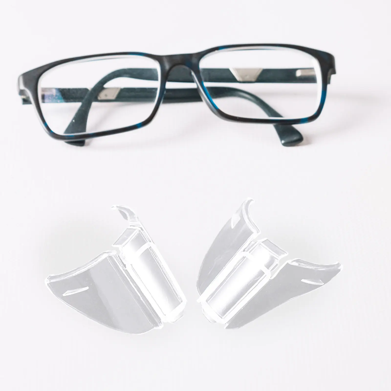 

2Pcs Lightweight Clear Safety Side Shields for Eyeglasses Shields Stylish Design Long Wear Comfort Reusable