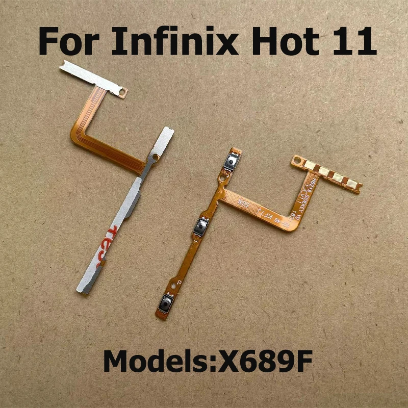 For Infinix Hot 11 11s Play Power Switch On Off Volume Key Button Flex Cable Replacement Parts X662 X689F X6812