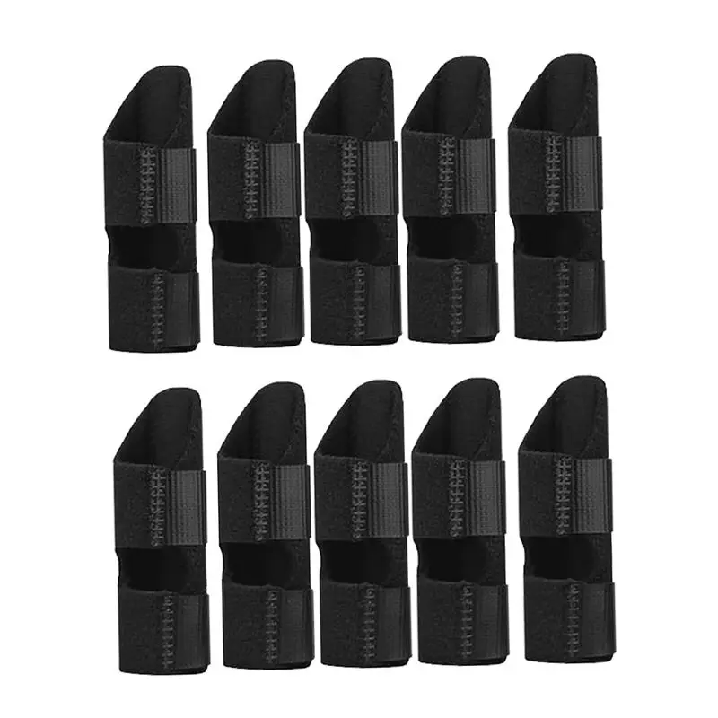 Exquisite-Trigger Finger Splint,Finger Braces Joint Stabilizer, Adjustable Mallet Splint And Hand Brace,Finger Straightener 10Pc