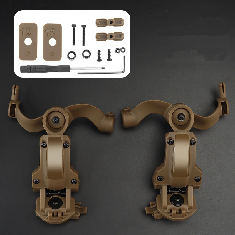 Helmet Rail Adapter for Earmor Headset Earphone GEN5 Sound Pick Up & Noise Reduction,with OPS ARS Rail and Team Wendy Mlock Rail image 4