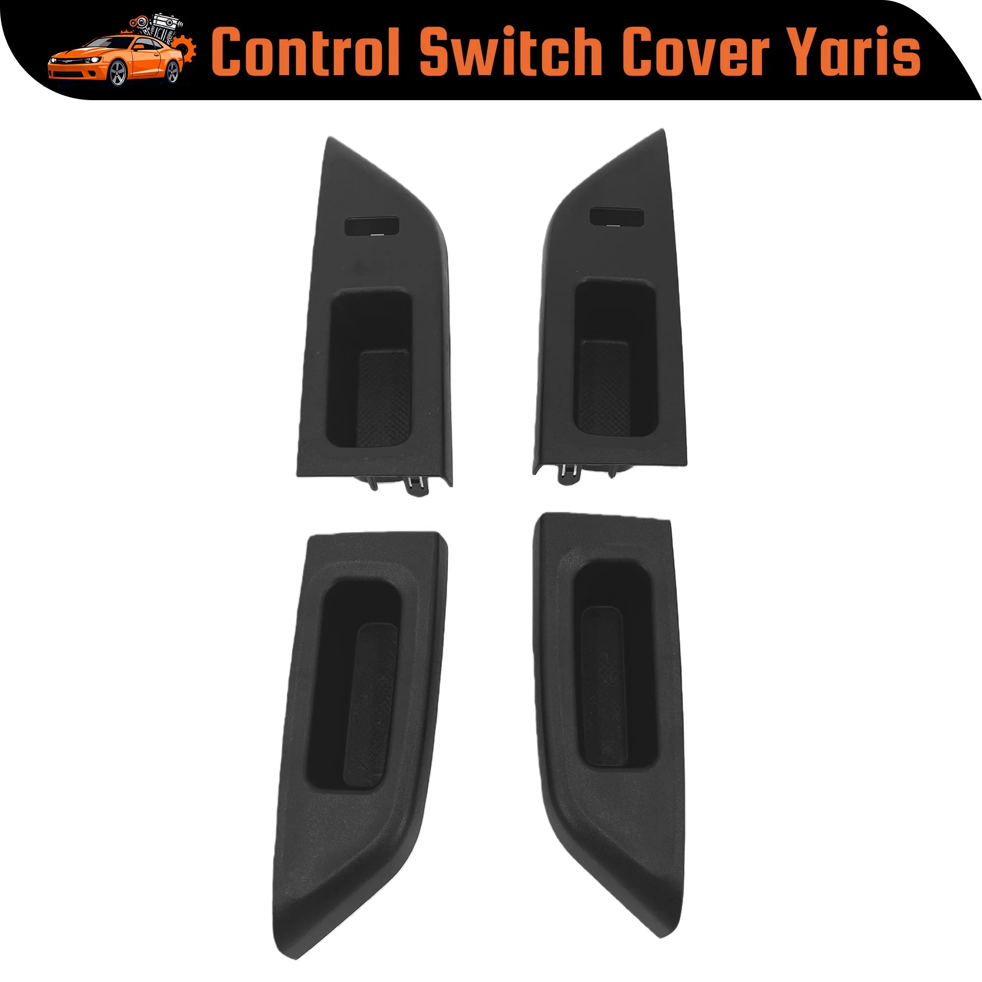 For Toyota Yaris Vitz 2010-2014 Car Window Switch Control Panel Armrest Upper Panel Cover Replacement Armrest Door Panel 6
