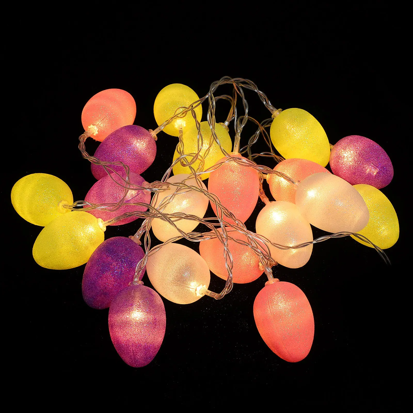 

Набор из 1-го комплекта пасхальных светильников-гирлянд в форме яиц: очаровательные лампы для создания яркой праздничной атмосферы, идеально подходят для фестивалей и домашнего декора, энергоэффективные.