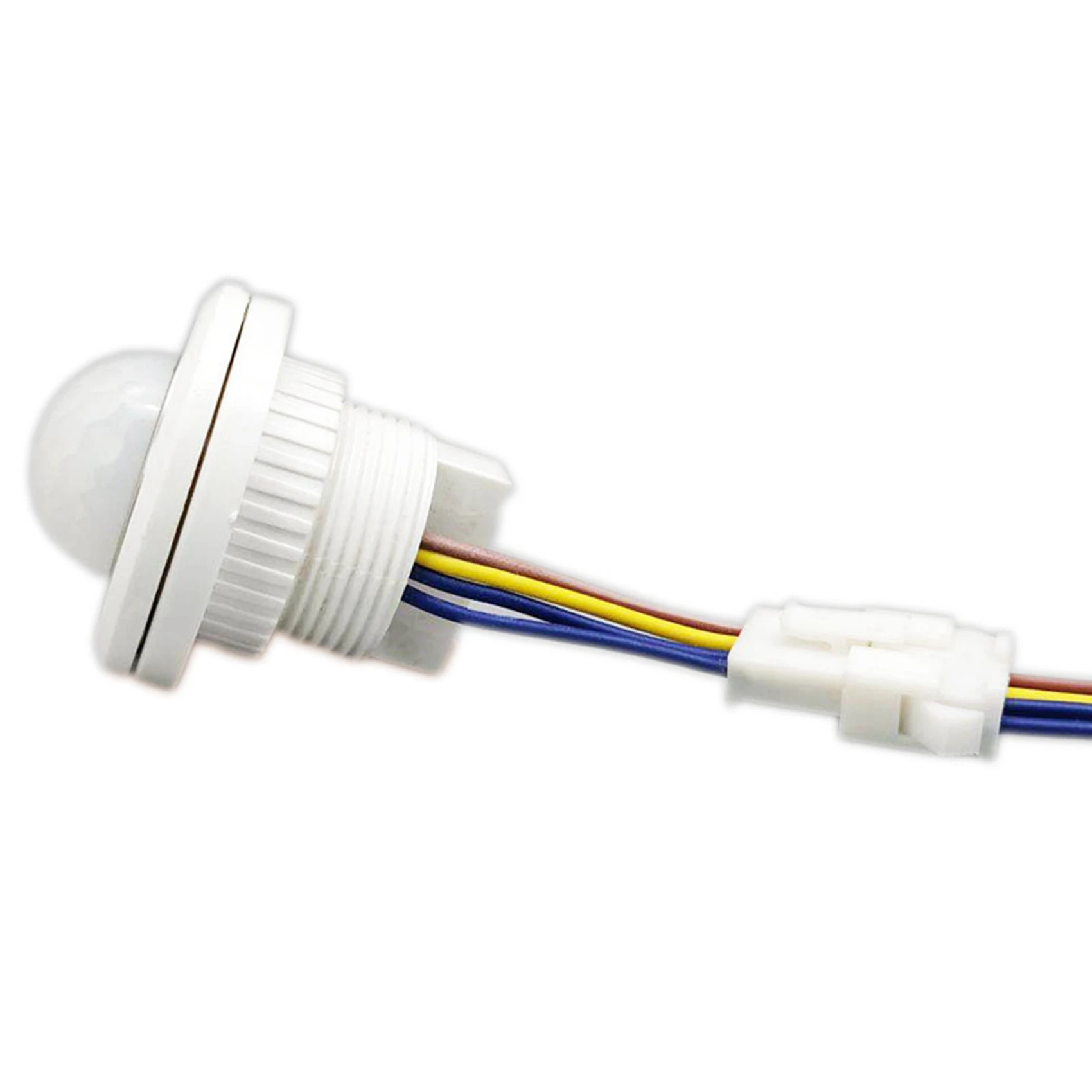 A64K 4X Mini PIR Sensor de movimiento por infrarrojos detección 220V tiempo ajustable infrarrojo luz LED automática bruja