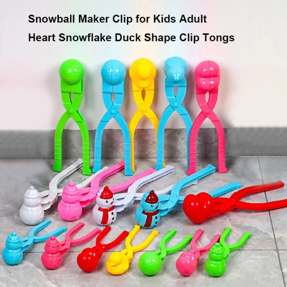 Nuevo Clip para hacer bolas de nieve al aire libre, molde de bola de nieve de arena de plástico multiestilo, juguetes de lucha, juguetes deportivos para niños y adultos