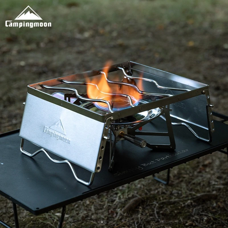 

MS-1018S Многофункциональная складная подставка для кемпинга на открытом воздухе, ветрозащитный кронштейн, консоль для хранения, подставка для печи из нержавеющей стали, держатель для барбекю