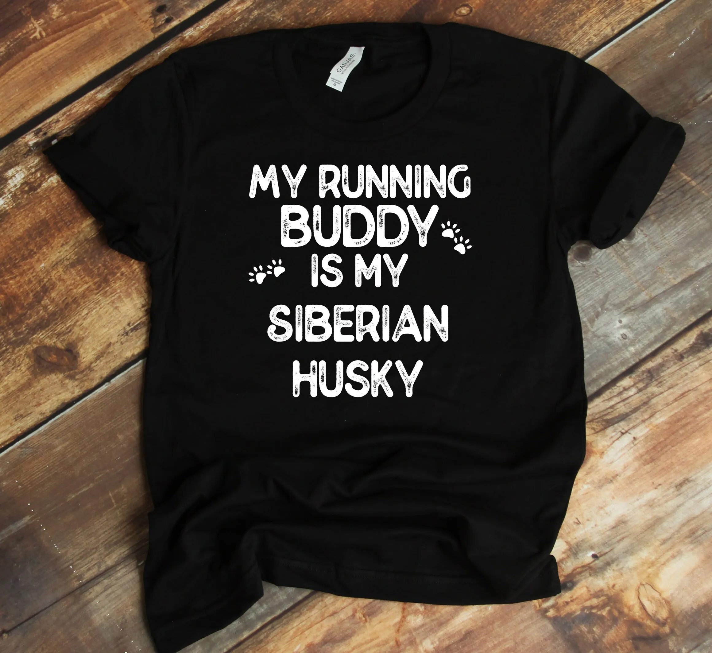 Siberian Husky Running Buddy Mom Dog Lover Tank top T shirt