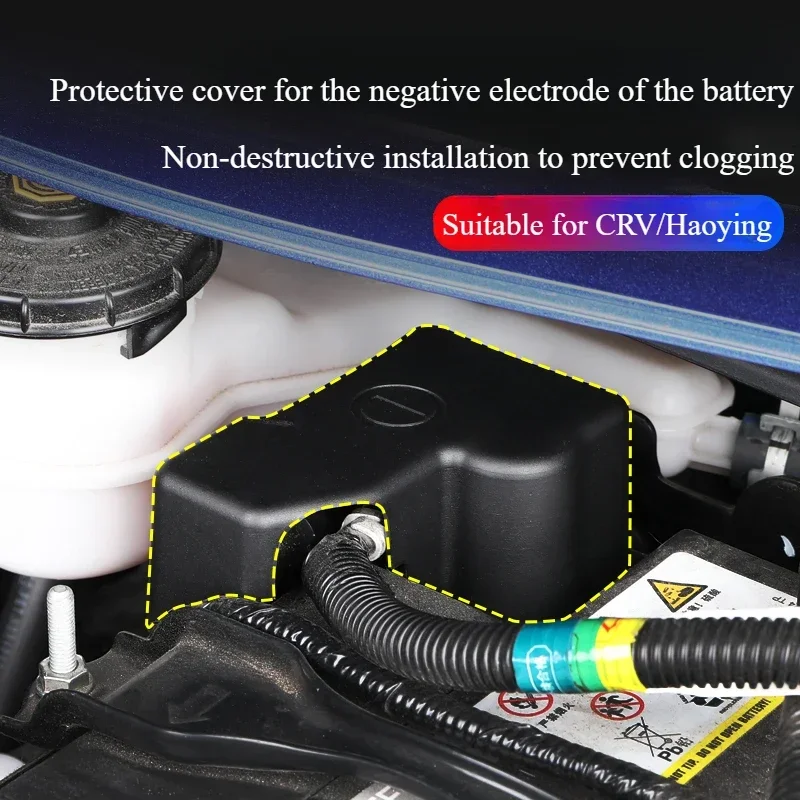

For Honda CR-V CRV/BREEZE Protective Decorative Battery Negative Electrode Protection Cover Car Internal Accessories