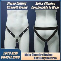 2023 Male Chastity Device Cutting Auxiliary Belt Elastic Band Adjustable Rope Penis Ring Underwear Adult Sex Toys for Man