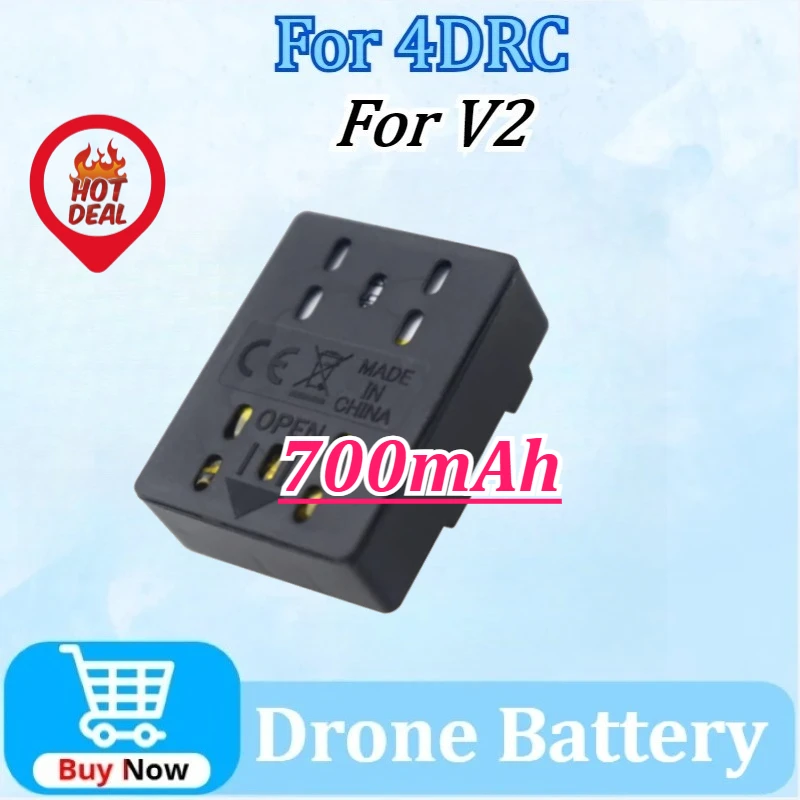 

New 3.7V 700mAh Lipo Drone Battery Replacement for 4DRC V2 Mini Four Helicopter Accessories Parts Rechargeable Battery