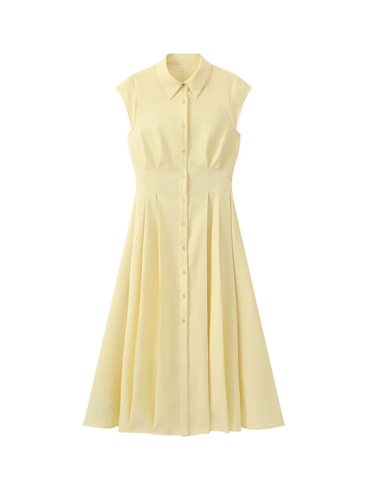 jonathan simkhai yellow dress Carli Halter Midi Dress – shoprodeodrive main image 1