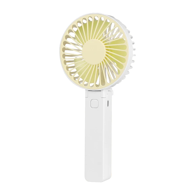 Zomer Nieuwe Draagbare Usb Mini Handheld Fan Outdoor Mini Creatieve Desktop Kantoor Slaapzaal Dempen Opladen Handheld Ventilator Opvouwbare Ventilator