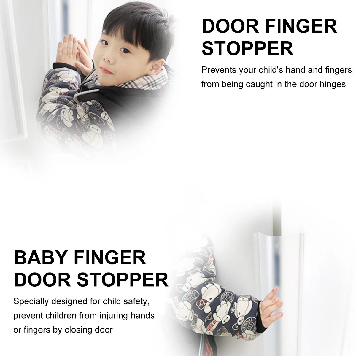 Protective Strip Finger Pinch Guard Cushion Anti-Pinch Baby Pp Children Door Stopper Baby Proofing Finger Pinch Guard Strip