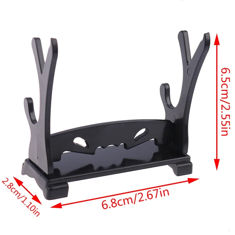 Suporte de exibição para desenhos animados e quadrinhos, suporte preto de dois níveis, espada e varinha mágica, suporte acrílico, 1PC