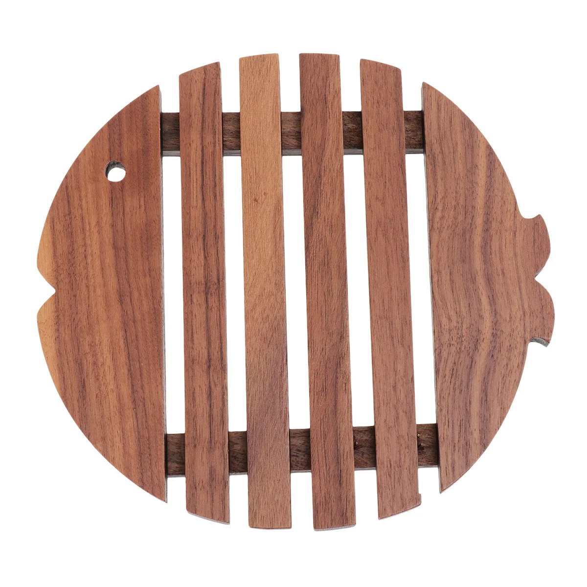 

Wooden Placemat Heat Resistant Non-Slip Fish Shape Eco-Friendly Material Cup Holder Coasters Home Kitchen Decoration Easy Clean