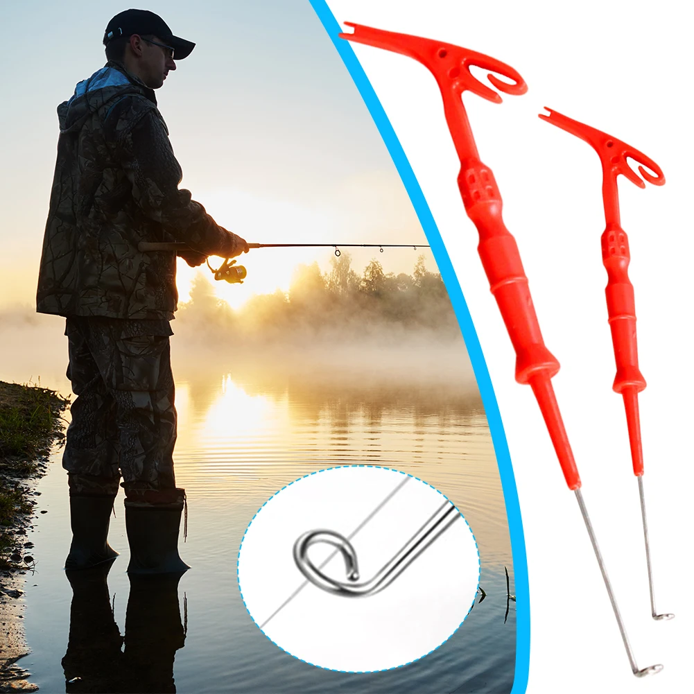 3 In 1 Fishing Fly Nail Knot Tying Tool Stainless Steel Hook Detacher Remover Fish Hook Remover Tool Fishing Accessories