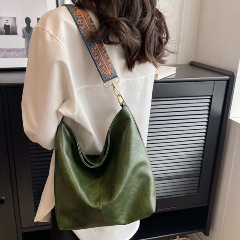 Sac à main en cuir souple pour femme, grande capacité initiée, bandoulière femme, luxe, décontracté, polyvalent, haute qualité, femme, Bergame