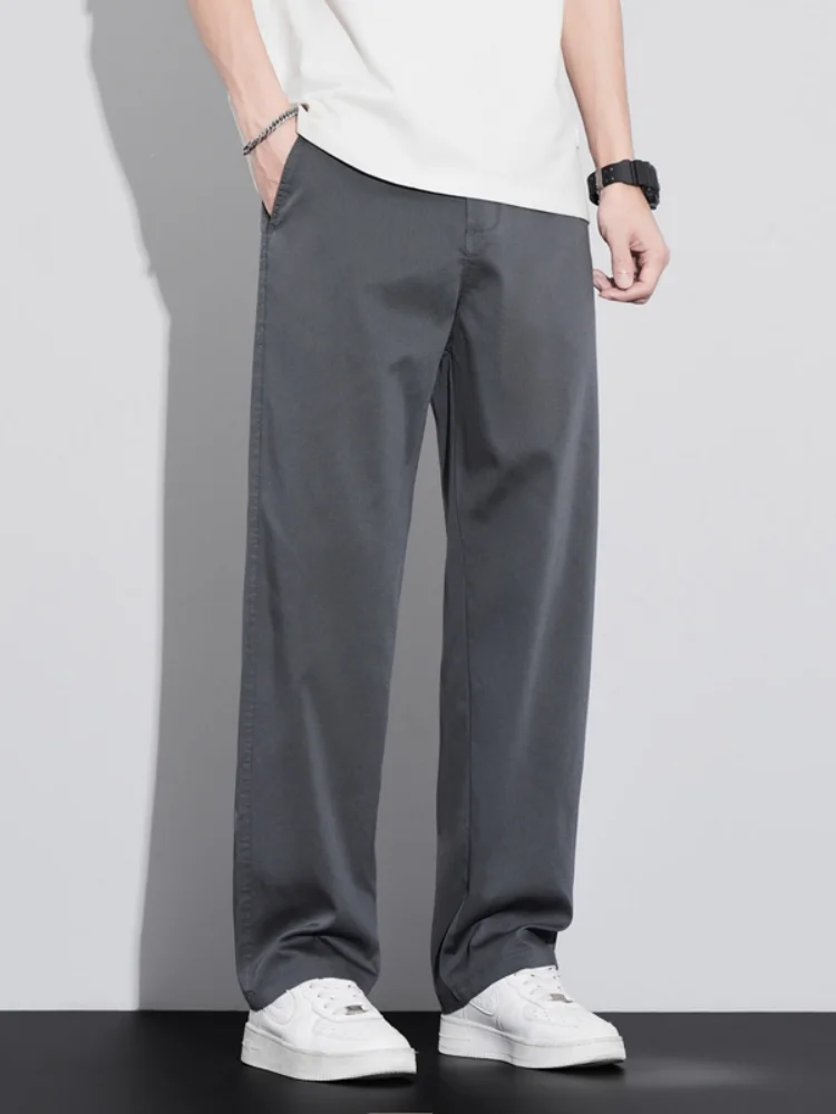 ليوسيل رقيقة جدا سراويل تقليدية الرجال فضفاضة مرنة الأعمال الربيع الصيف السراويل تنفس مستقيم الكورية موضة الذكور السراويل #4