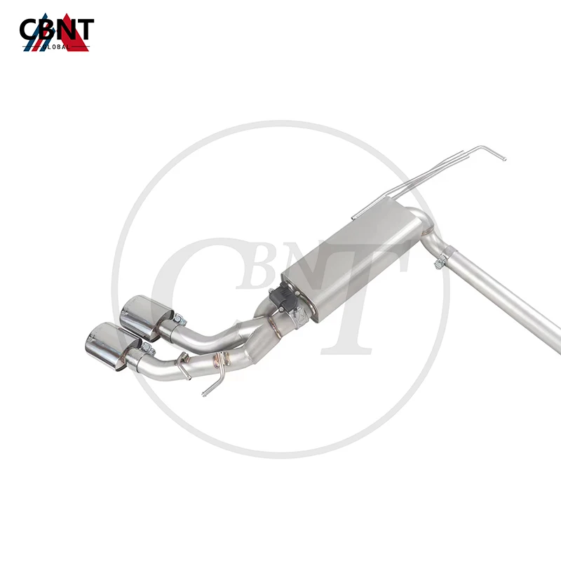 CBNT Valved Exhaust-Pipe for Mercedes Benz G350 W463 M264 2.0T 2020-2023 SS304 Tuning Exhaust Axle-back with Valve Muffler