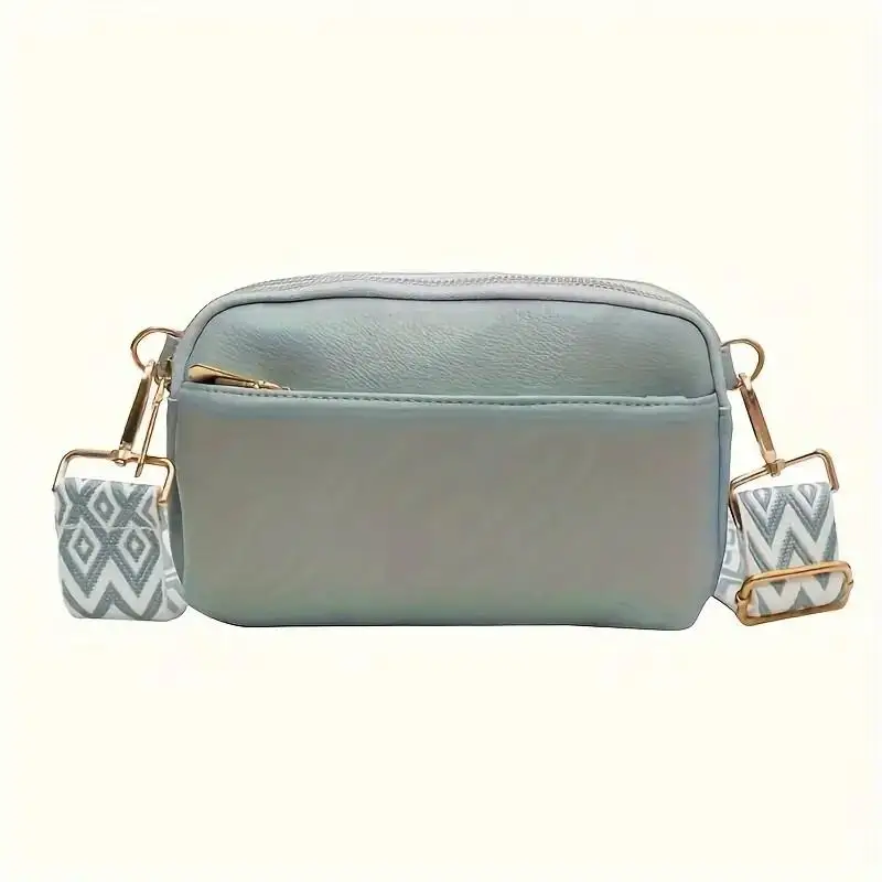 

Fashion Puzzle Triple Zip Small Crossbody Bag Lady Bag Woman Oblique Straddle Bag, Shoulder Bag