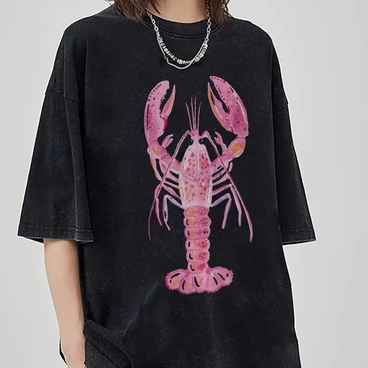 

Vintage Oversized T-Shirt Cartoon Animal Y2K Women‘s Clothes Cotton Casual T-Shirt Crew Neck Graphic Colorful Tees Street Wear