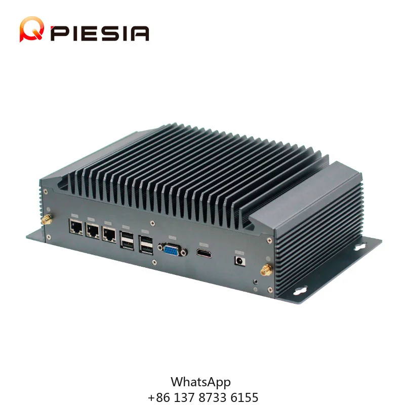 3 LAN 4COM DDR4 5G Base Station X86 Embedded Industrial Fanless Mini PC Case With Intel 12th Gen Core I3 I5 I7 I9 Processor