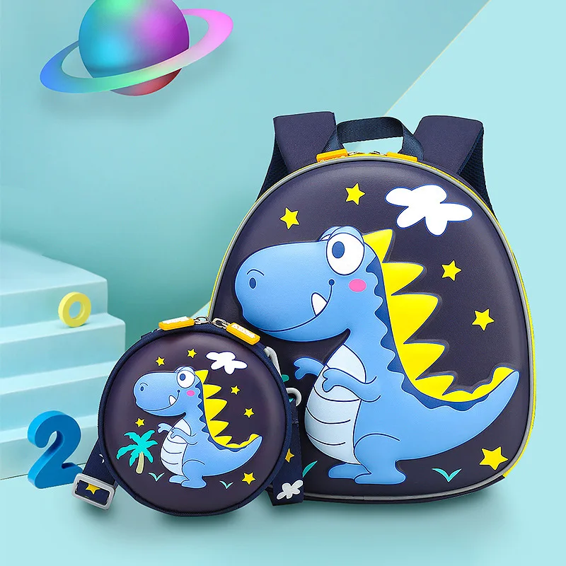 3-6-year-old Children Unicorn Schoolbags 2022 New Boys Girls Anti Lost Little Dinosaur Backpack In Kindergarten