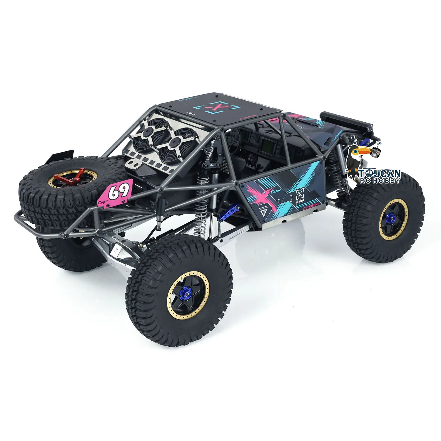 RTR Capo U4 Queen 1/8 RC Crawler Car 2 Speeds Light Sound Set Remote Control Racing Vehicles Model CD1582X RC Toy THZH1804