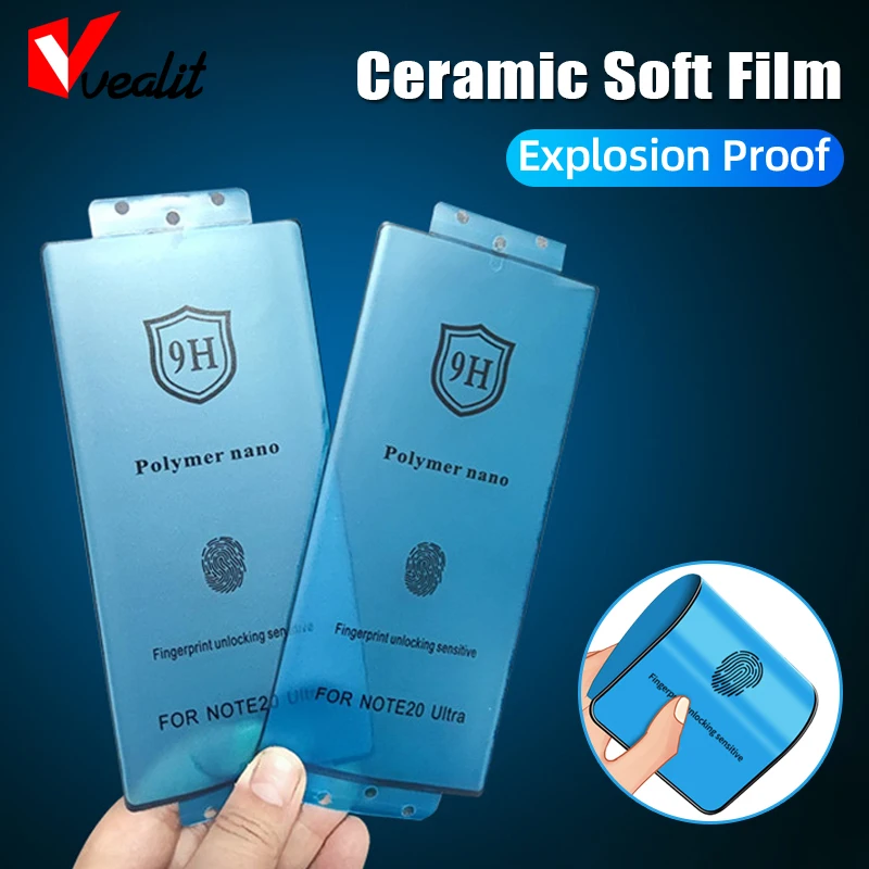 

2-1pcs HD Ceramic Soft Film for Samsung Galxy S22 S21 S20 S10 S9 S23 Ultra Screen Protector for Samsung Note 20 10 9 8 Plus Film