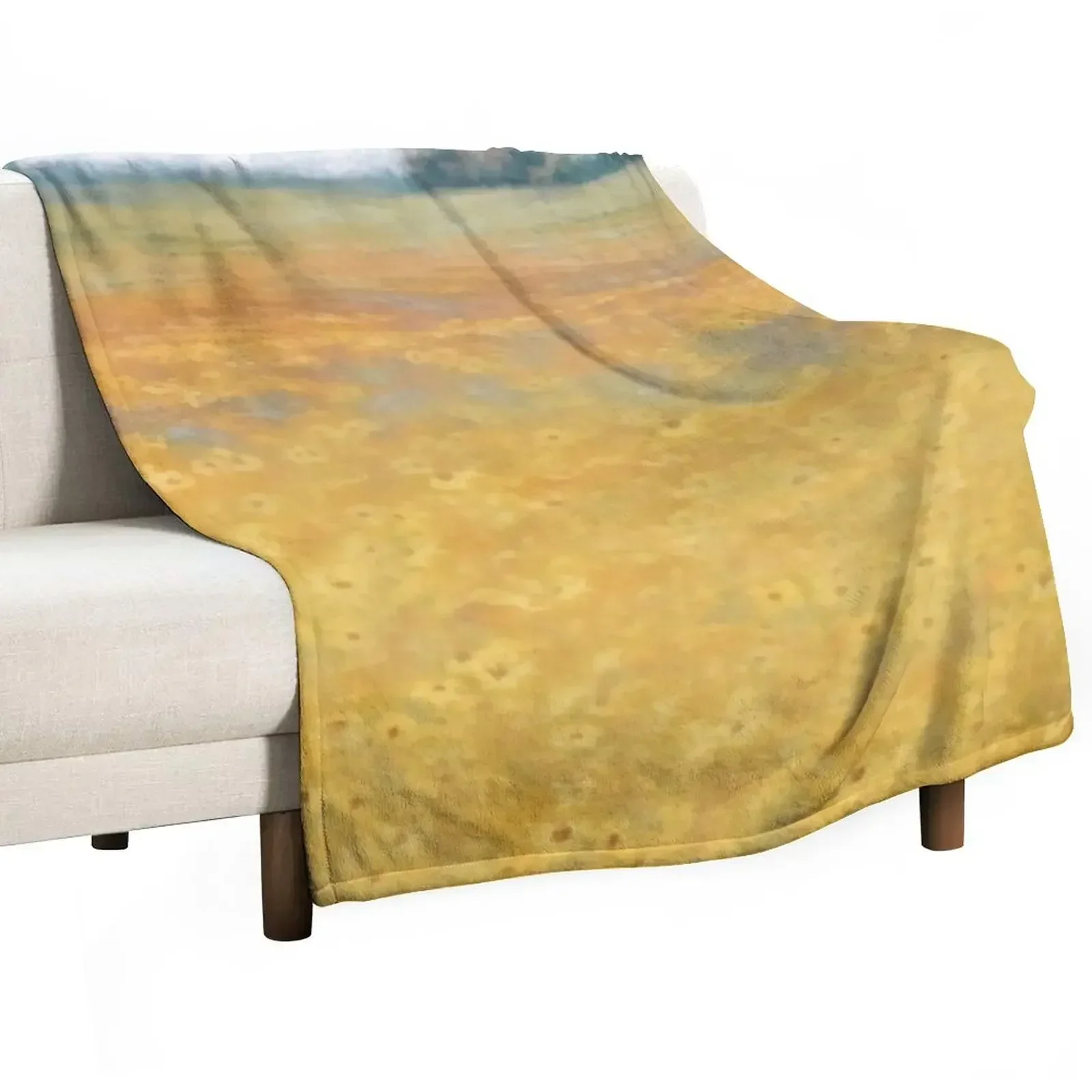 

wildflower mural Throw Blanket Hairy Baby decorative Blankets