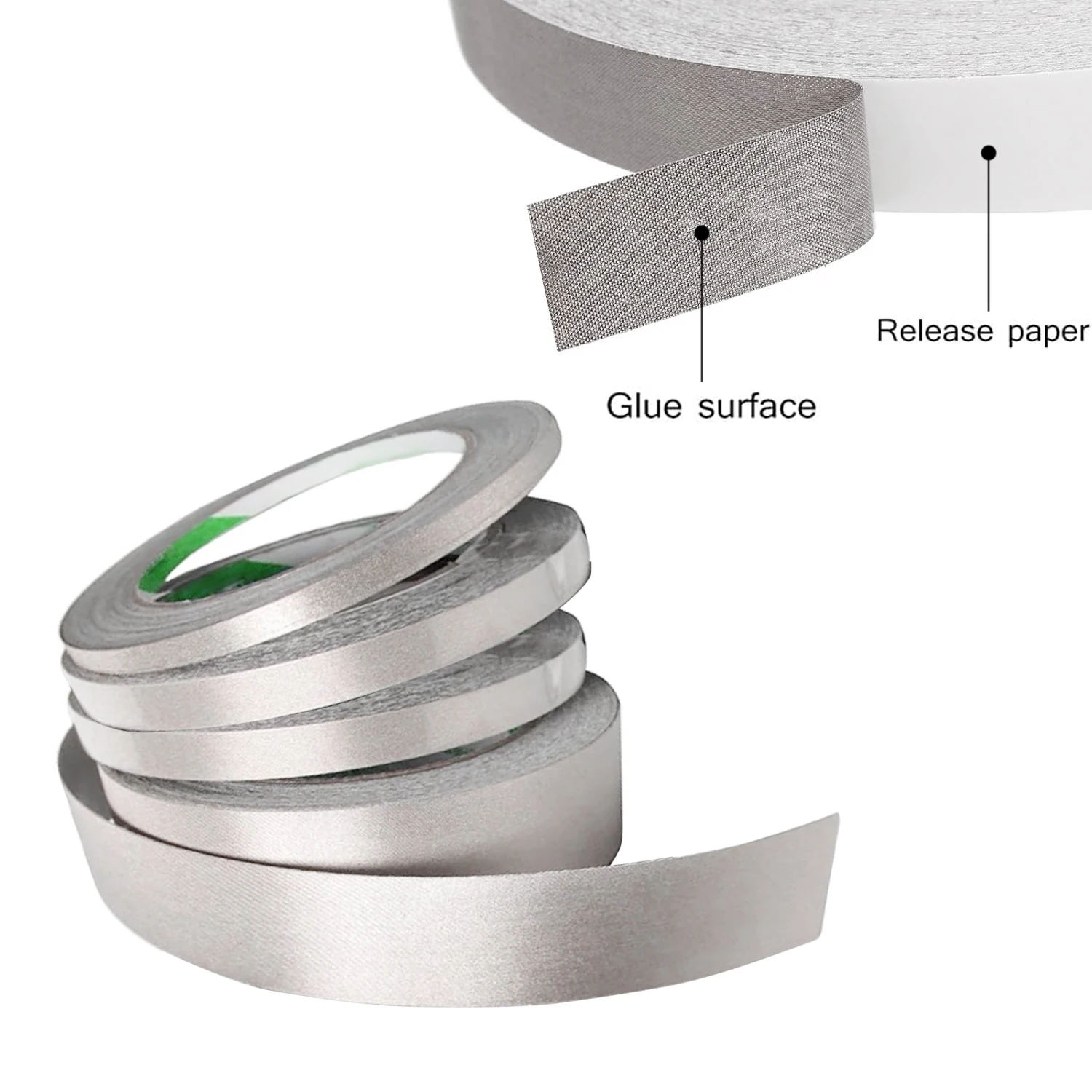 

Single sided adhesive conductive cloth tape 1PC 20M, double-sided conductive, used for electronic LCD shielding