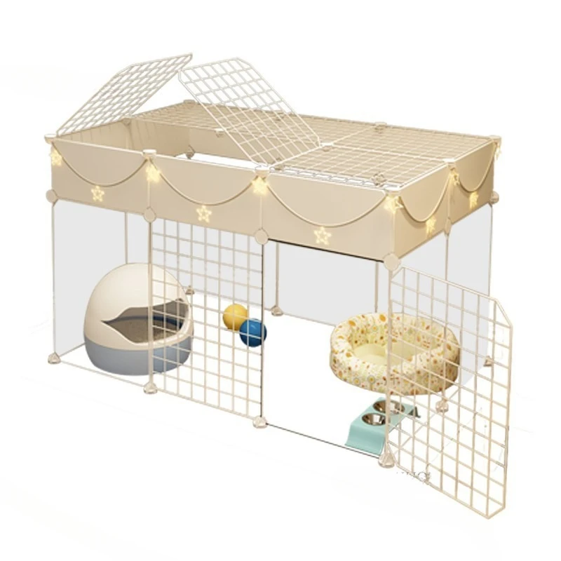 

Luxury Cat Cage Cat Supplies Home Small Apartment Transparent Indoor Super Large Free Space Villa Cat House Fence Dedicated F