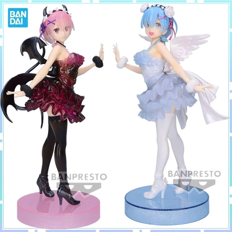 

Bandai Original Banpresto Anime ESPRESTO Re: ZERO - Starting Life in Another World Rem Ram Фигурка Модель Коллекционные игрушки