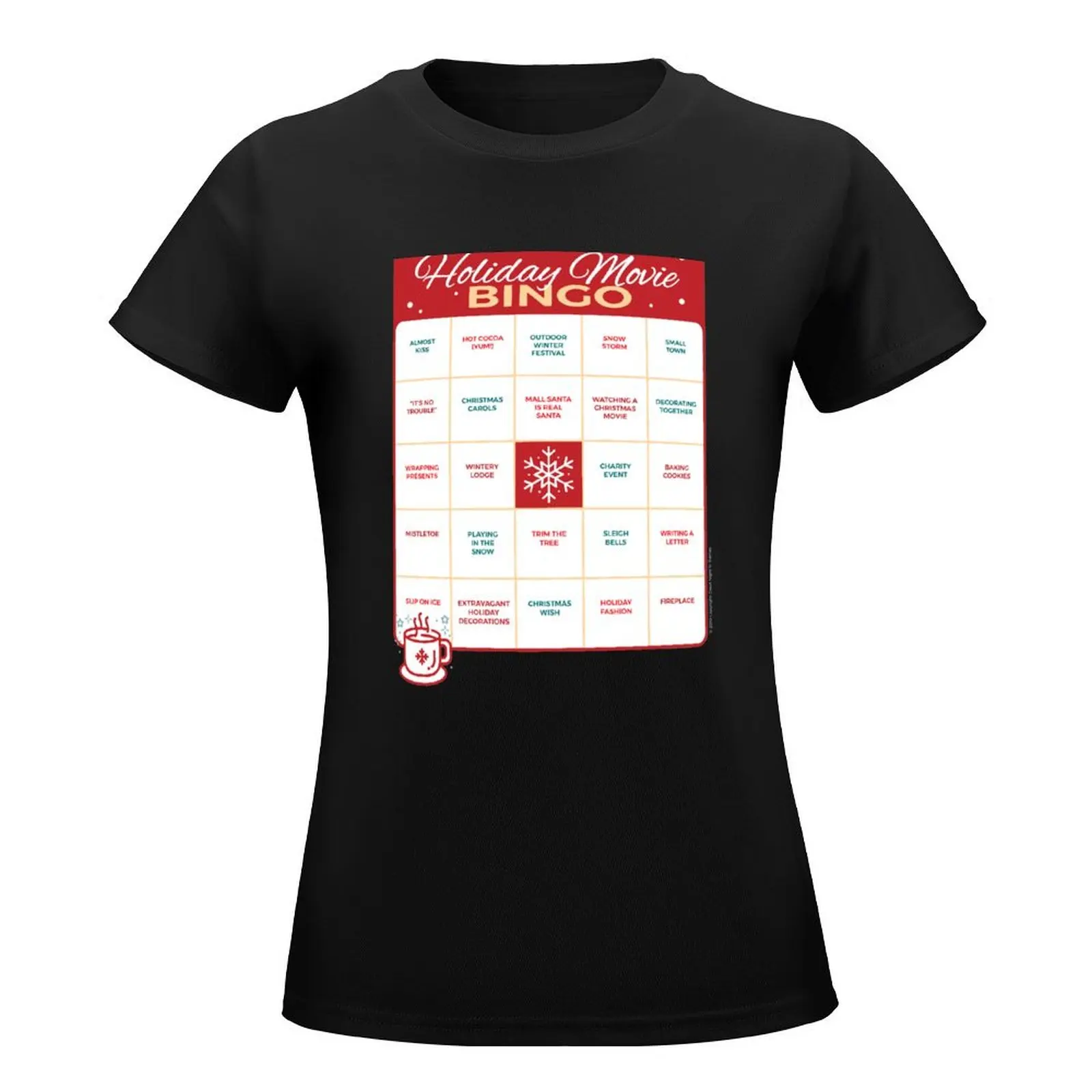 Holiday Movie Bingo T-Shirt hippie clothes sweat new edition customizeds Women clothes